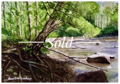 River Stream in Green